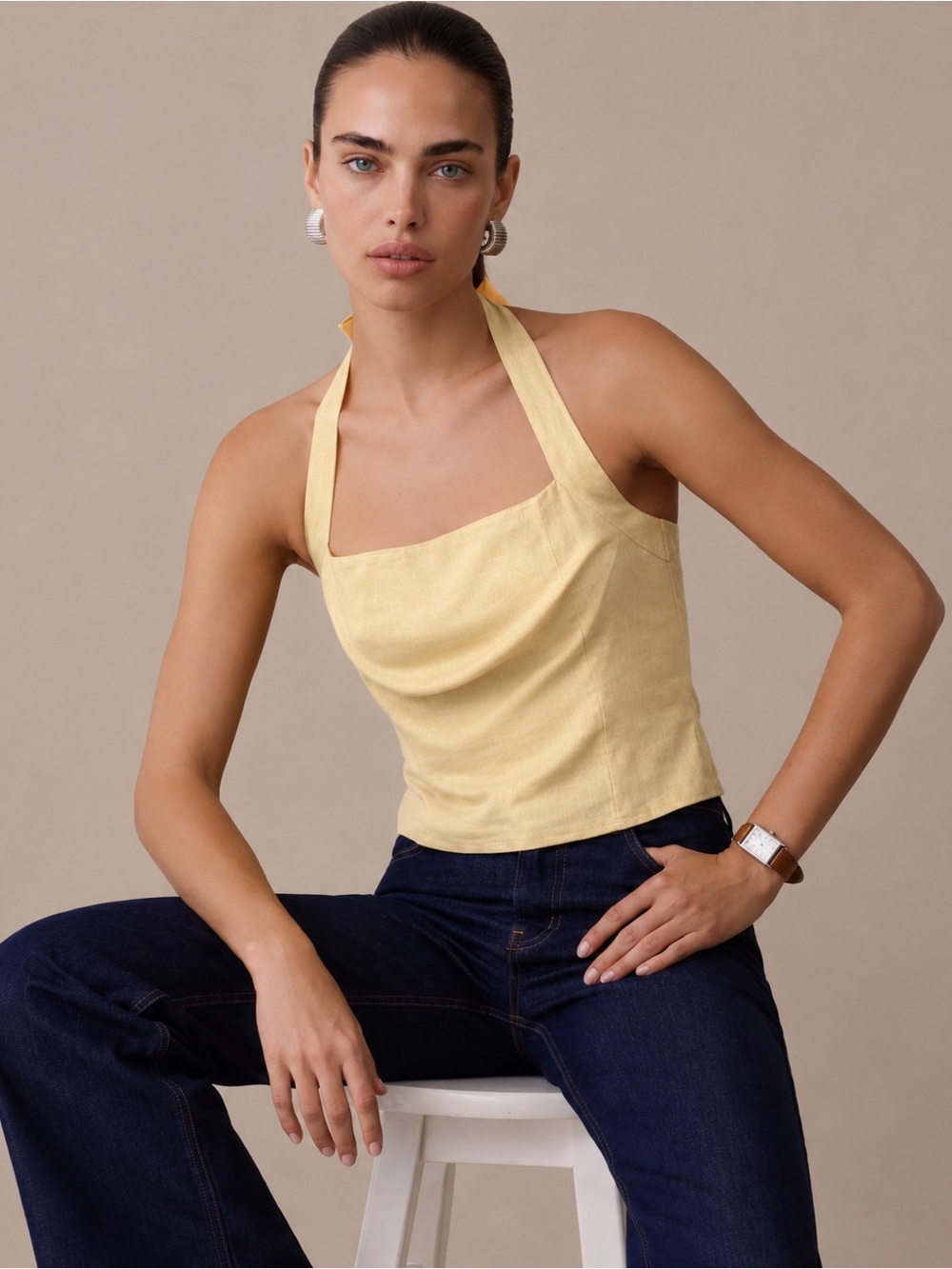 NWT Kourt Dixie Linen Few Moda Top Size 6